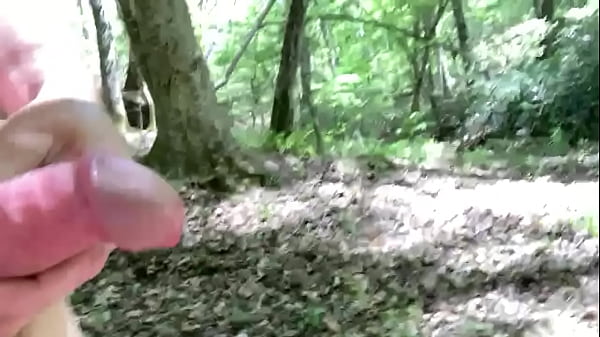 Hiking with a hard dick