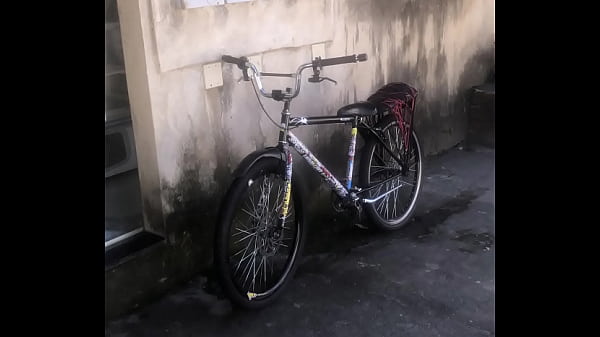 Tattooed black girl on all fours in the street Thumbnail