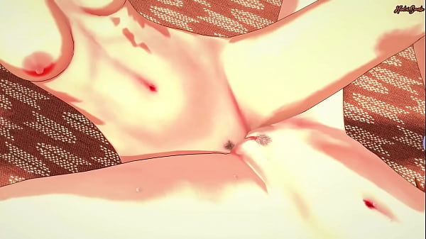 Nezuko and Kanao lick pussy and trib until they orgasm together - Demon Slayer Hentai.