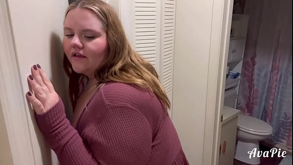 Caught and creampied BBW roommate