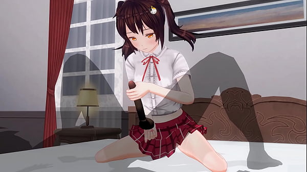 無修正アニメ　いもーとがアナルを責めながら、寸止め手こきオナサポ