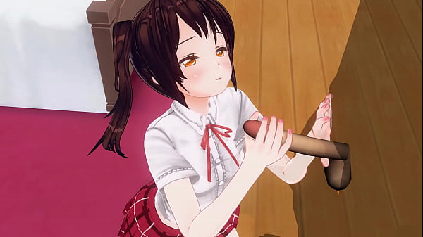 無修正アニメ　いもーとがアナルを責めながら、寸止め手こきオナサポ