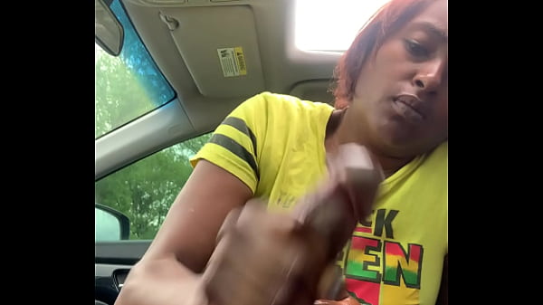 Handjob in car