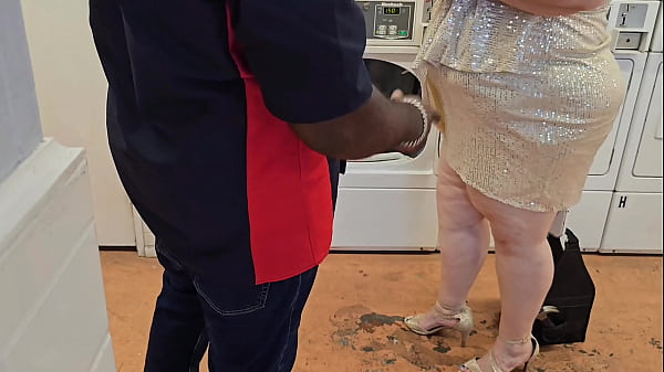 The service technician arrived to repair the  machines, but he thought servicing me was a better idea