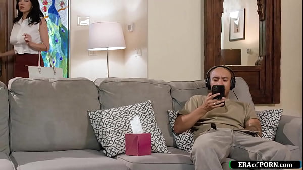 Big tit latin milf Little Puck caught masturbating her pussy