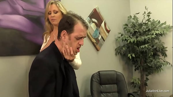 MILF Julia Ann Gets Her Step Son's Cum While He Lays On Her Big Tits!