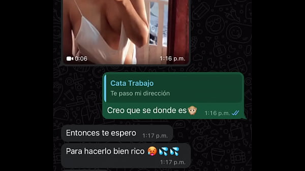 I have a hot conversation with my coworker, she sends me naked photos?