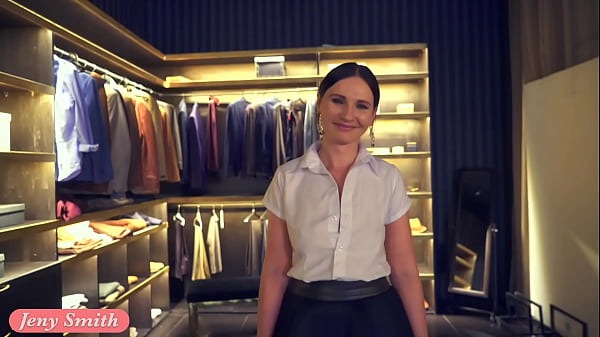 Close Friend. Jeny Smith teases a man in a clothing store