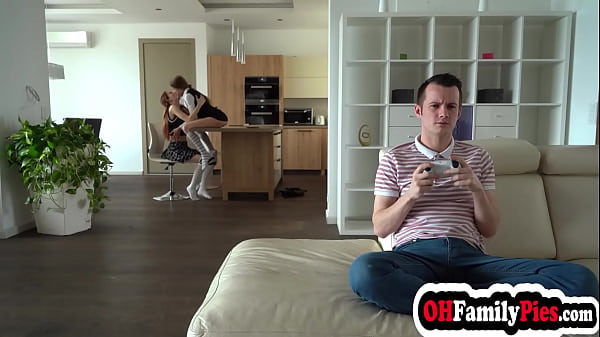 Finally some real fun for stepbrother with hot stepsister Bonnie Dolce and her friend Liz Ocean