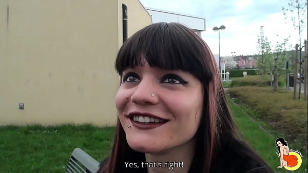 First porn scene for stunning big tits slut Elodie from Namur