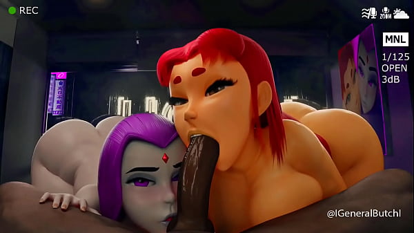 Starfire & Raven Sucking BBC (generalbutch)