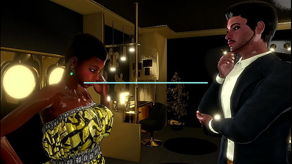 Coco Love ebony slut fuck with an old  hugly man and his friends