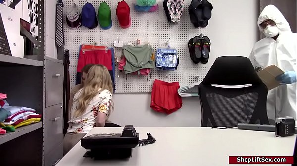 Teen shoplifter suck and fucked by owner