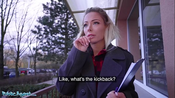 Public Agent Blonde Ozzie Isabelle Deltore fucks to save the bush