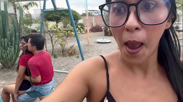 And if they discover us? , fun sex in a public park with my fucking whore girlfriend and a horny stranger
