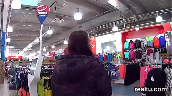 Gorgeous czech teen gets seduced in the mall and rode in pov