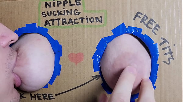 Glory hole nipple sucking and licking