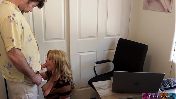 stepmom fucked in the office while working