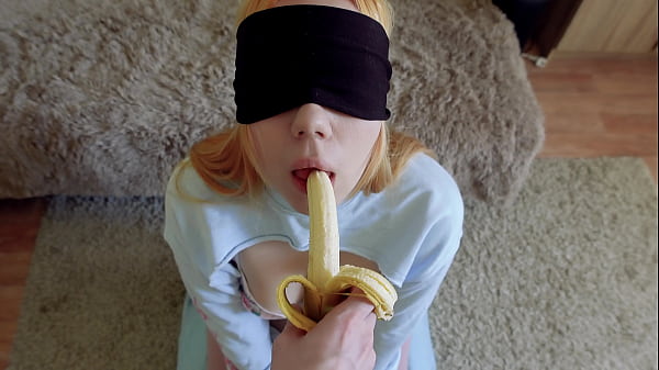 Cheated Silly Step Sister in blindfolded game, but I think she liked it