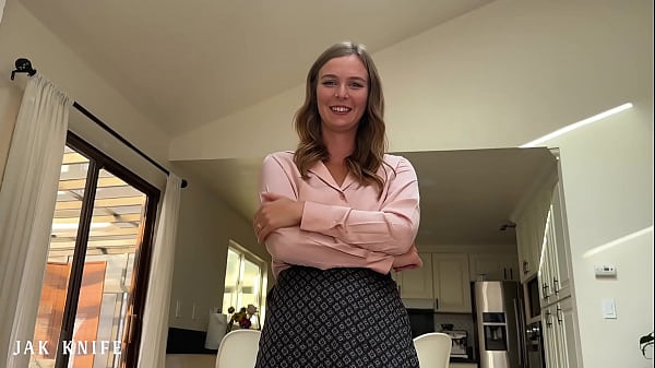 Seductive coworker forgot to wear her panties and sat on my cock - Stella Sedona