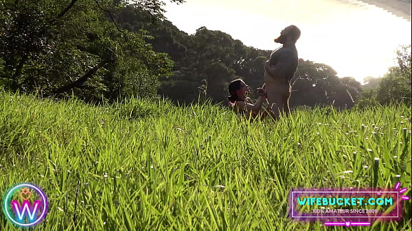 Wife Porn by Wifebucket - Spying on my step-sister and her boyfriend fucking outdoor