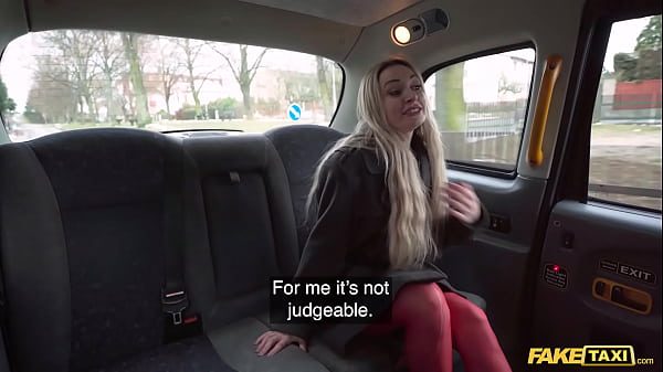 Fake Taxi Hardcore anal sex with a hot blonde dressed in sexy red lingerie