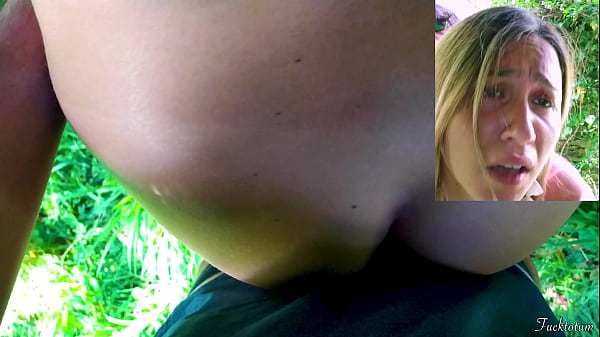 Teen Amateur Outdoor in the Forest - Cloted Quickie Standing Fuck