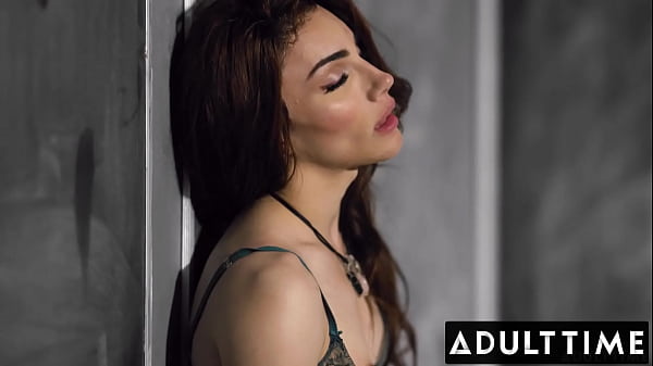 ADULT TIME - Sexy Trans Professor Takes Open Mouth Facial From Her Favourite QB!