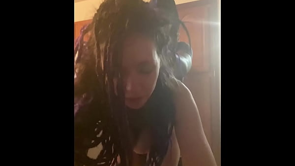Beautiful latina dreadhead gets bent over kitchen counter and gets her brains fucked out