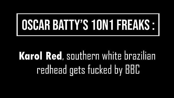 Southern Brazilian white redhead, Karol RED gets ass fucked by BBC (Anal, 0% pussy, Interracial, ATM, Balls deep) OB115