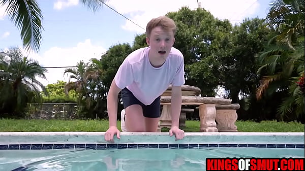 Step son caught step mom masturbating in swimming pool | Kat Marie