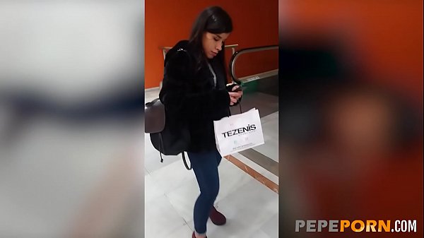 Maria and her big dicked lover go shopping before HAVING HER ASS WRECKED