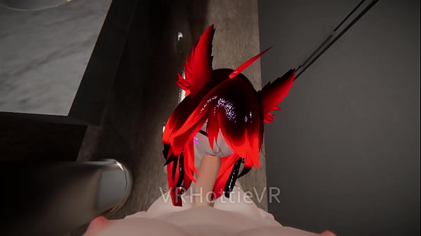 Public Restroom Suck And Fuck Red Head POV Lap Dance VRChat ERP
