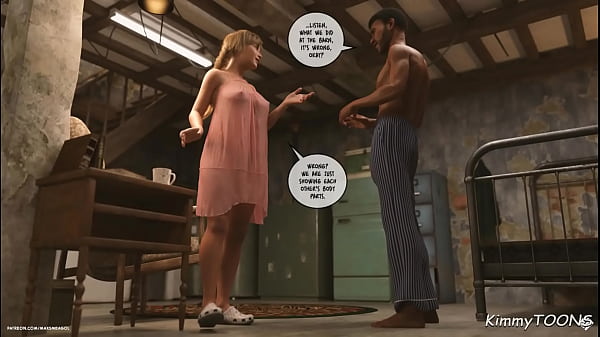 Lunch Break pt. 2 - Housewife caught fucking a Blackman in the basement