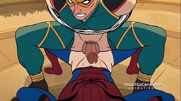 Pókemberes meleg hentai szex