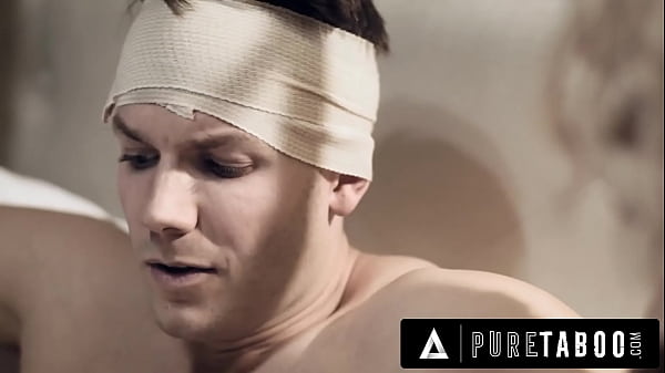 PURE TABOO Stepmom Kit Mercer Volunteers Her Pussy To Cure Wounded Stepson