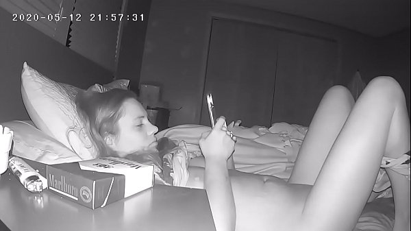 Shy Slut Plays With Her Pussy Before Bed Hidden Cam