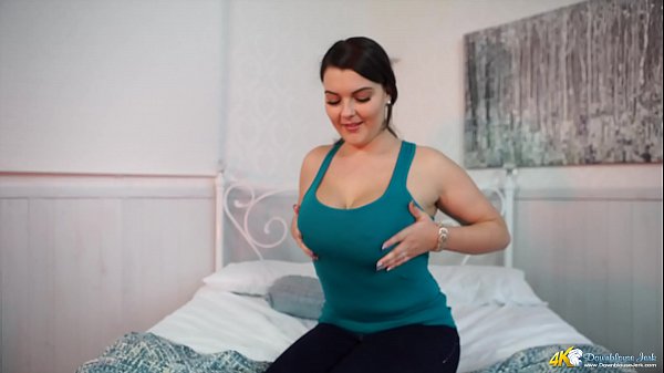 Big Titted Brunette Instructs You To Wank Over Her Massive Jugs