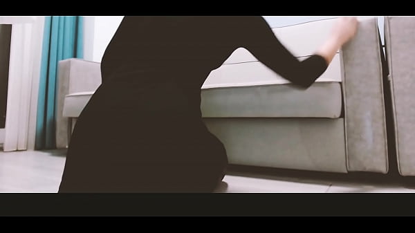 The maid got stuck in the couch and got fucked