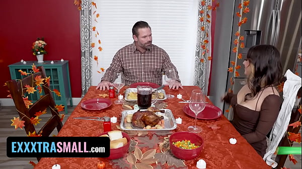 No Nut November Is Driving StepDad Mad & He Decides To Stuff His StepDaughter For Thanksgiving