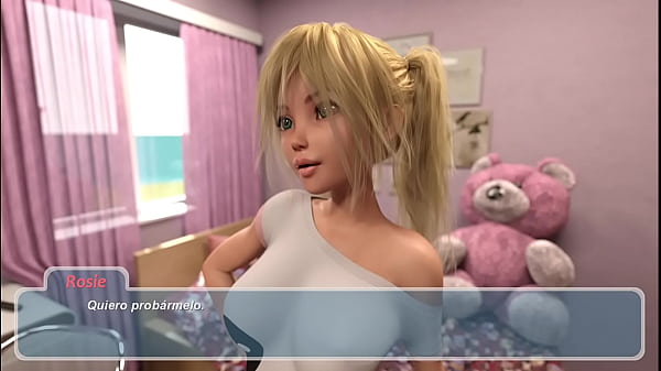 8- ROSIE tells her that she wants to go to the BEACH | Happy Summer Rose | gameplay | Visual Novel in Spanish | video game PORN Thumbnail