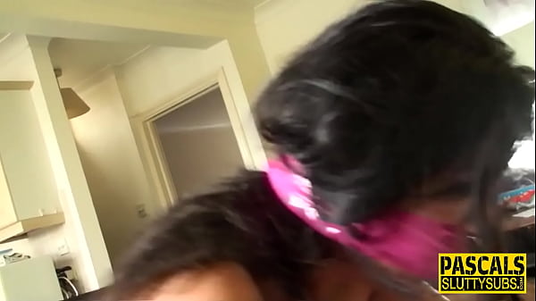 Bound babe gets railed and sucks