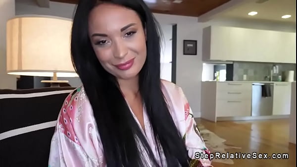 Huge tits Milf stepmom fucks stepsons stiff cock