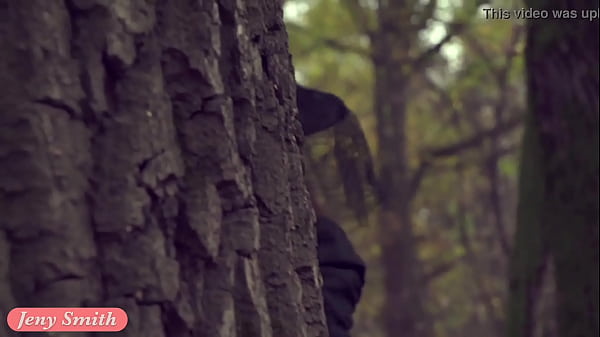 Take off my Halloween costume. Jeny Smith naked in forest