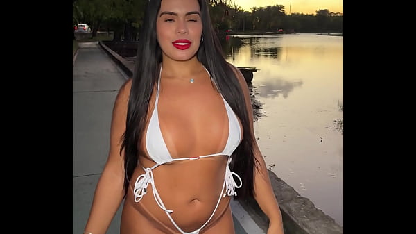 Brazilian wife in bikini in public Thumbnail