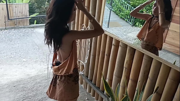 Asian Babyface first experiment with fucking big white guy in different positions for not geting hurt her small pussy