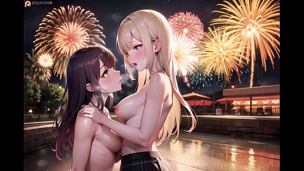 Girls are having fun at the amusement park! (with pussy masturbation ASMR sound!) Uncensored Hentai
