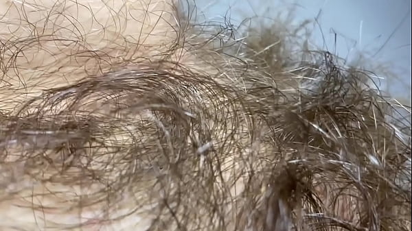 10 minutes of hairy pussy admiration big bush closeup