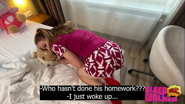 STEP DAUGHTER DIDN'T MAKE THE BED AND I HAD TO FUCK HER