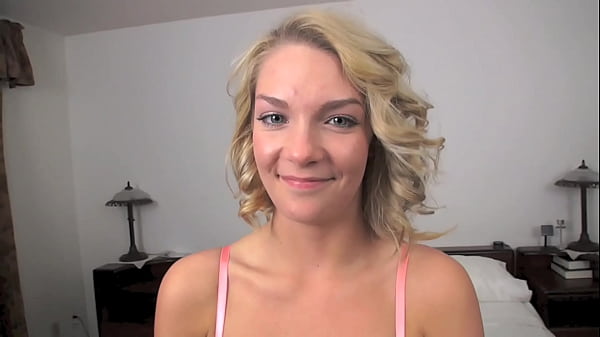 ALLY BROOKS Cute Blonde Teen POV Blowjob and HUGE MESSY Facial!! Thumbnail